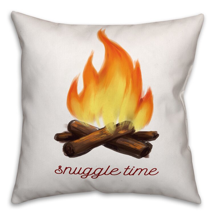 Snuggle by sale the fire pillow